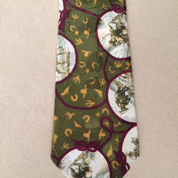 Vintage Tru-West Rockmount Ranch Wear Silk Tie - Picture 6 of 7